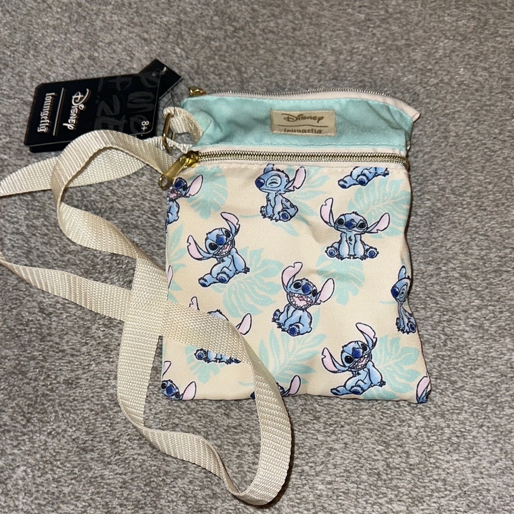 Disney Stitch Cream and Mint Crossbody Bag